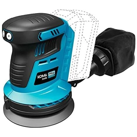 20v Bürstenlos (ohne Akku Und Ladegerät) Zentrischschleifer 13x30x15cm Koma Tools Pro Series Akku 1 20v Bürstenlos (ohne Akku Und Ladegerät) Zentrischschleifer 13x30x15cm Koma Tools Pro Series Akku