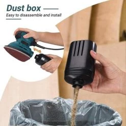 FEMOR Deltaschleifer Mit Schleifpapier, 130W 12000 OPM Multischleifer Staubsammelsystem Und Staubbox, Blau 9 FEMOR Deltaschleifer Mit Schleifpapier, 130W 12000 OPM Multischleifer Staubsammelsystem Und Staubbox, Blau -Poliermaschinen & Schleifmaschinen Verkaufsladen 68686566 5