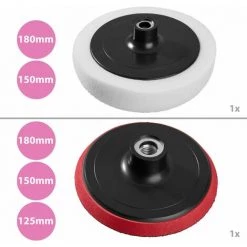 TECTAKE Polierschwamm-Set Inkl. 5 Polierteller 29-tlg - Polierpad, Polierscheibe, Polierteller - Bunt -Poliermaschinen & Schleifmaschinen Verkaufsladen 7500544 4