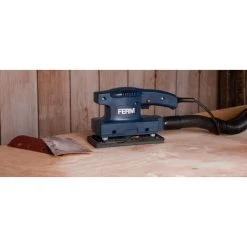 FERM Flachschleifmaschine 135W - Staubsaugadapter - Mit 1 Schleifplatte (P80) -Poliermaschinen & Schleifmaschinen Verkaufsladen 8751659 4
